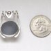 Sea Glass Jewelry - Sterling Rare Dark Gray Sea Glass Pendant