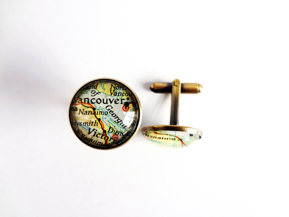 Custom cufflinks for Jennifer - New York and Seattle