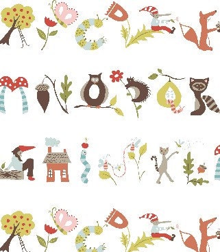 A is for Apple from Fox Hollow by Monaluna - Half Yard