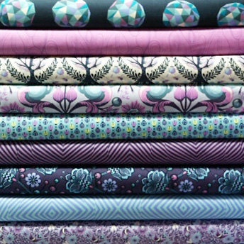 Mist Colorway Birds and Bees by Tula Pink - Fat Quarter Bundle