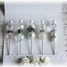 Mini Matchbook Stick Pins Shabby White for Scrapbooking or Cardmaking