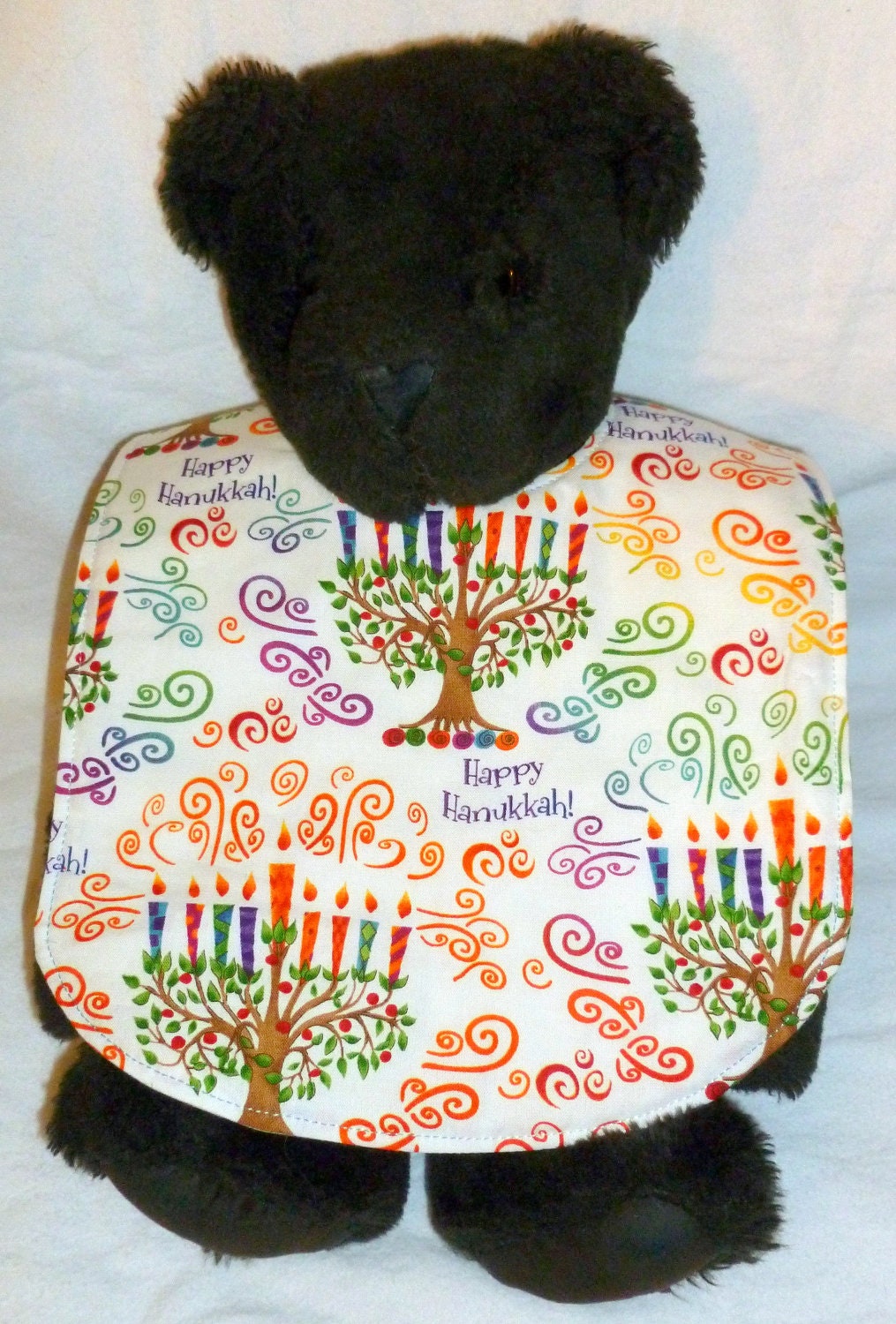 Reversible Hanukkah Baby Bib