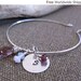 Elegant Hand Stamped Charm - Initial Charm - Personalized Sterling Silver Add On - Necklace Pendant  Disc