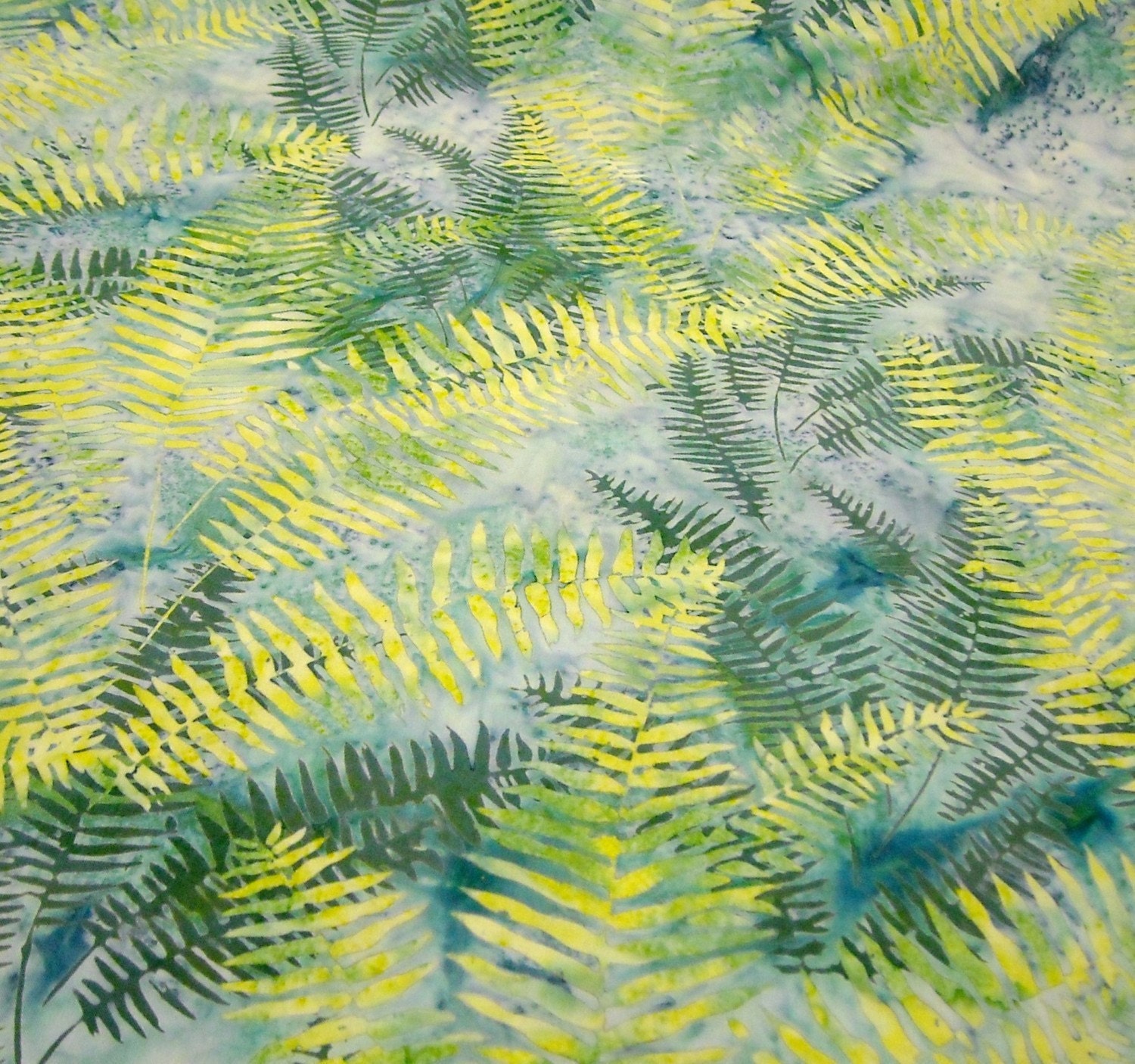 Batik Fabric: Montego Fern Bali Batik from Hoffman - 1 YD - FabricFascination