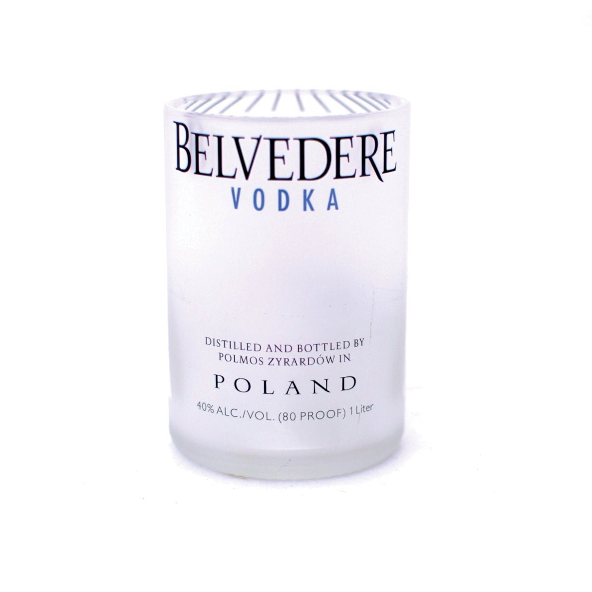 Belvedere Vodka Rocks Glass // Recycled 1L Glass Bottle