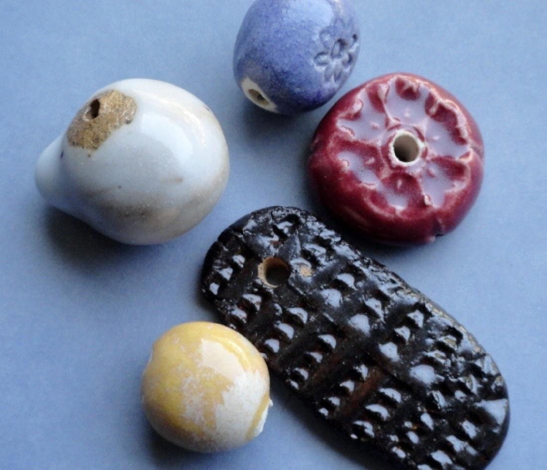 Handmade Ceramic Beads Set 7