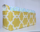 Diaper Caddy, Fabric Basket bin Fits 50 size 1 diapers