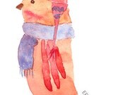 Peru Bird Watercolor Print