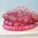 Pink Bracelet, Rose, 5 Rows, Bubblegum, Quartz, Beaded, Ready To Ship, Gift For HerLast Minute Gift