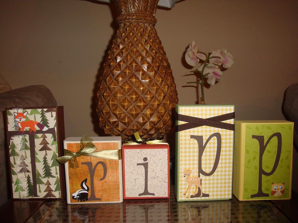 Custom Wooden NAME Blocks - Personalized for BABIES, boys, girls, photo shoots, birthdays, baby showers and room decor