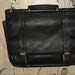 vintage leather MESSENGER BAG tote laptop carry all briefcase