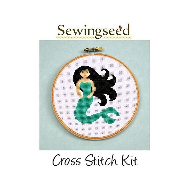 Mermaid Cross Stitch Kit