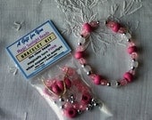 DIY PINK Magic Sunlight Bead Stretchy Bracelet Kits, Jewelry with a SURPRISE, Party Favors, Birthdays, Get Well Gift, Quick & Easy Craft