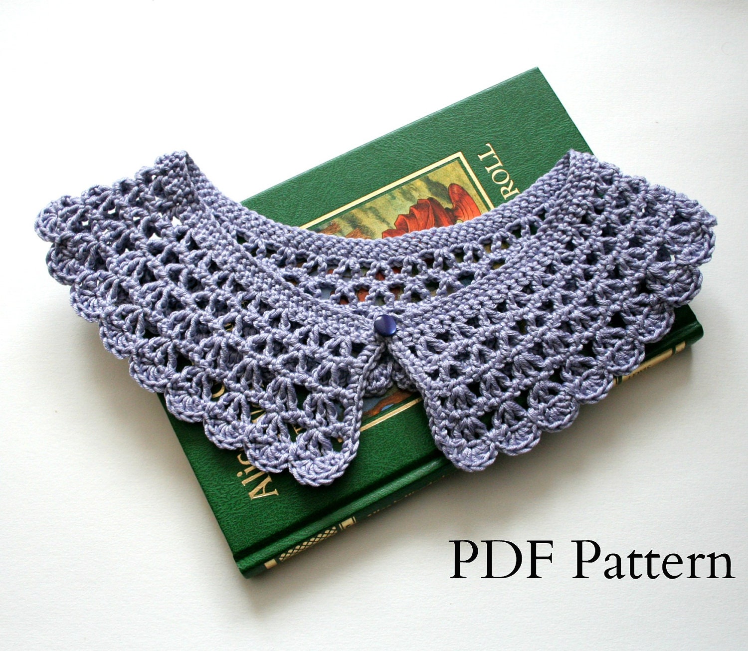 Detachable Crochet Collar Pattern, PDF download, DIY tutorial