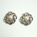 Vintage Earrings Karl Lagerfeld Silver Faux Pearl Jewelry