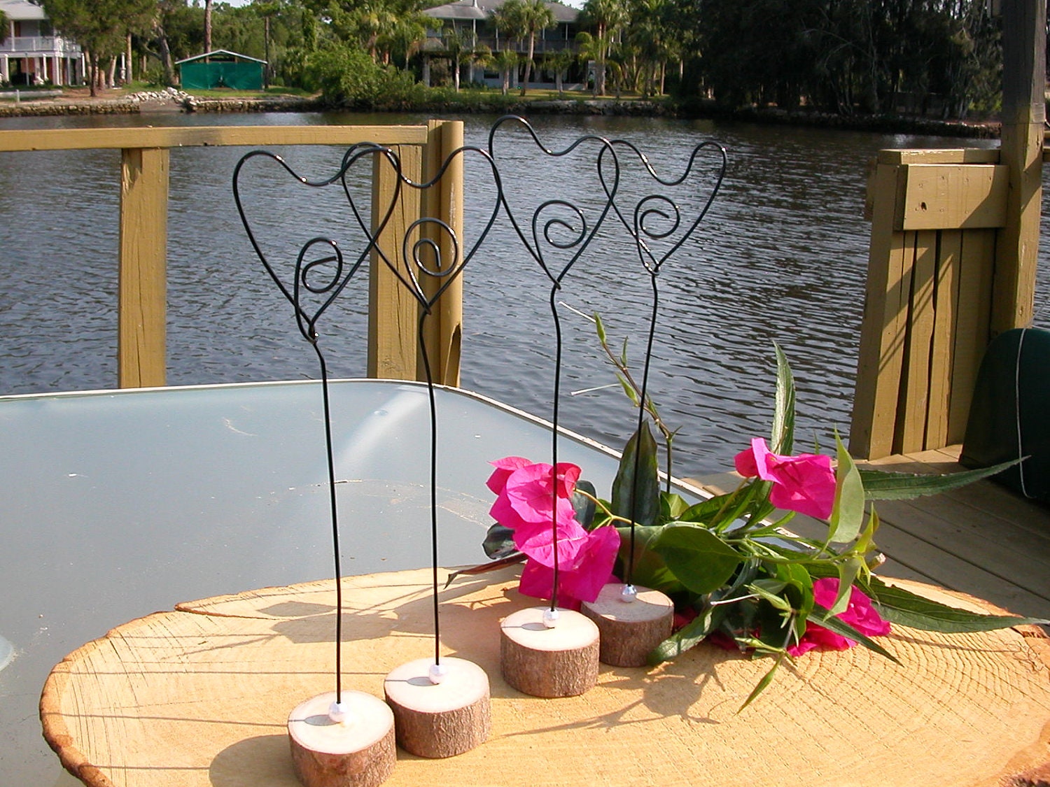 Only 2.99 each..12 Rustic wedding Hearts ....Table/Place/ Menu number holders Earthed in wood