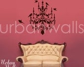 Vinyl Wall Sticker Decal Art - Chandelier Wall Decal