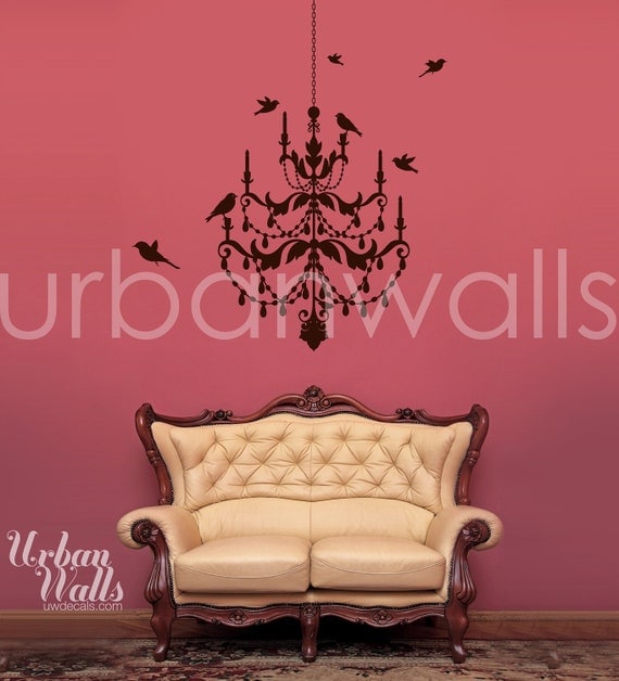 Vinyl Wall Sticker Decal Art - Chandelier Wall Decal