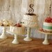 Rustic Pedestal Serving Cake Stands - Set of 3 - Any color