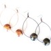 Copper or Gunmetal Hammered Hoop Earrings