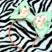 Mint and Yellow Super Sugar High Ice Cream Sandwich Popsicle Puffy Double Hair Bow