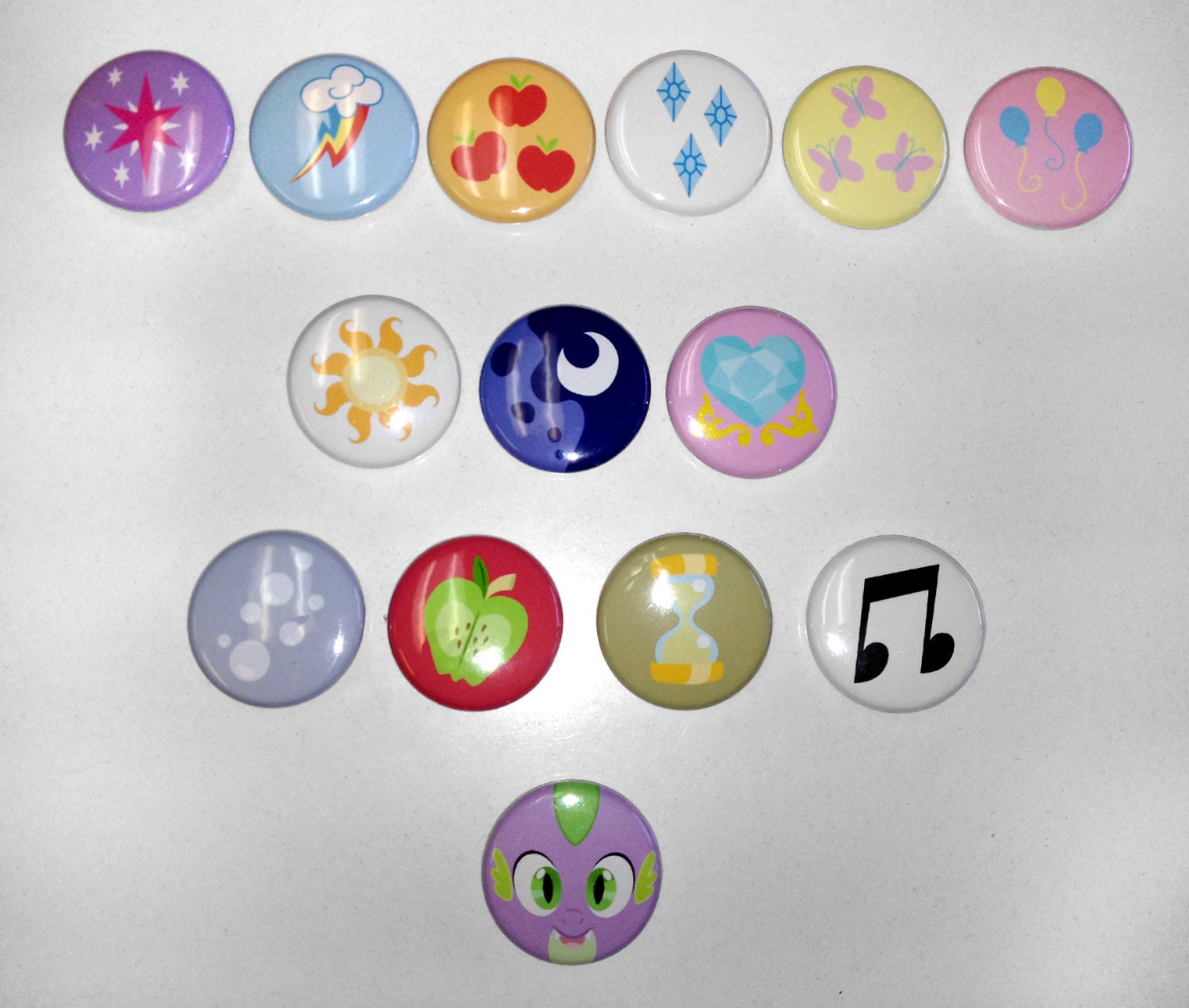 My Little Pony - Friendship is Magic 1" Cutie Mark button set