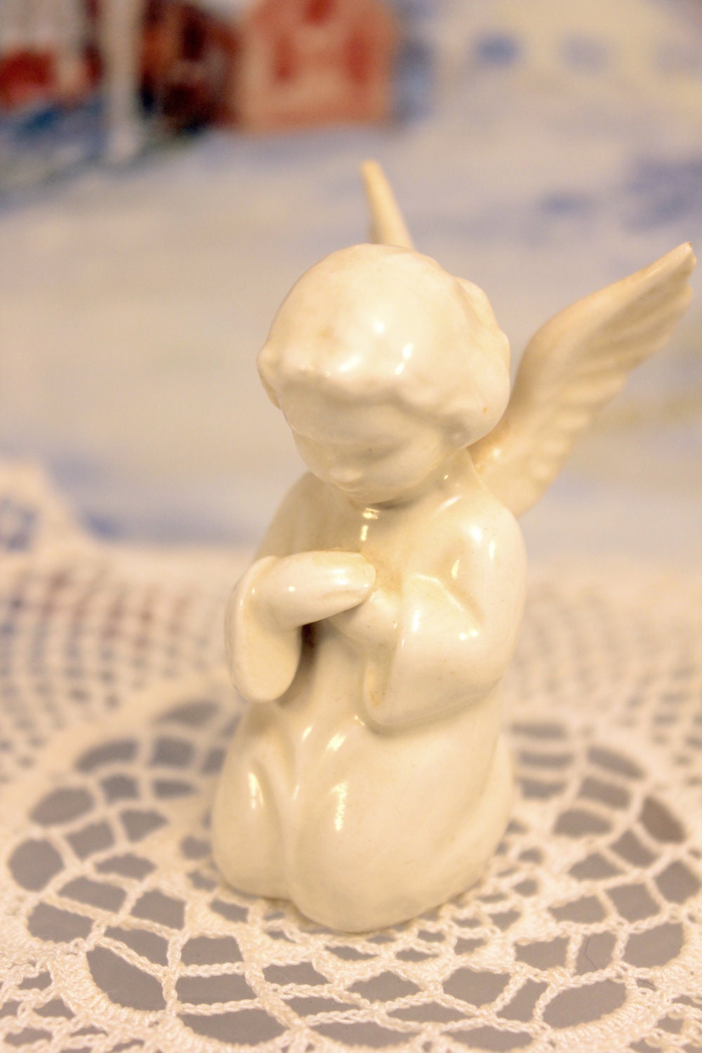 Vintage Goebel White Angel Figurine by MothersMiniTreasures