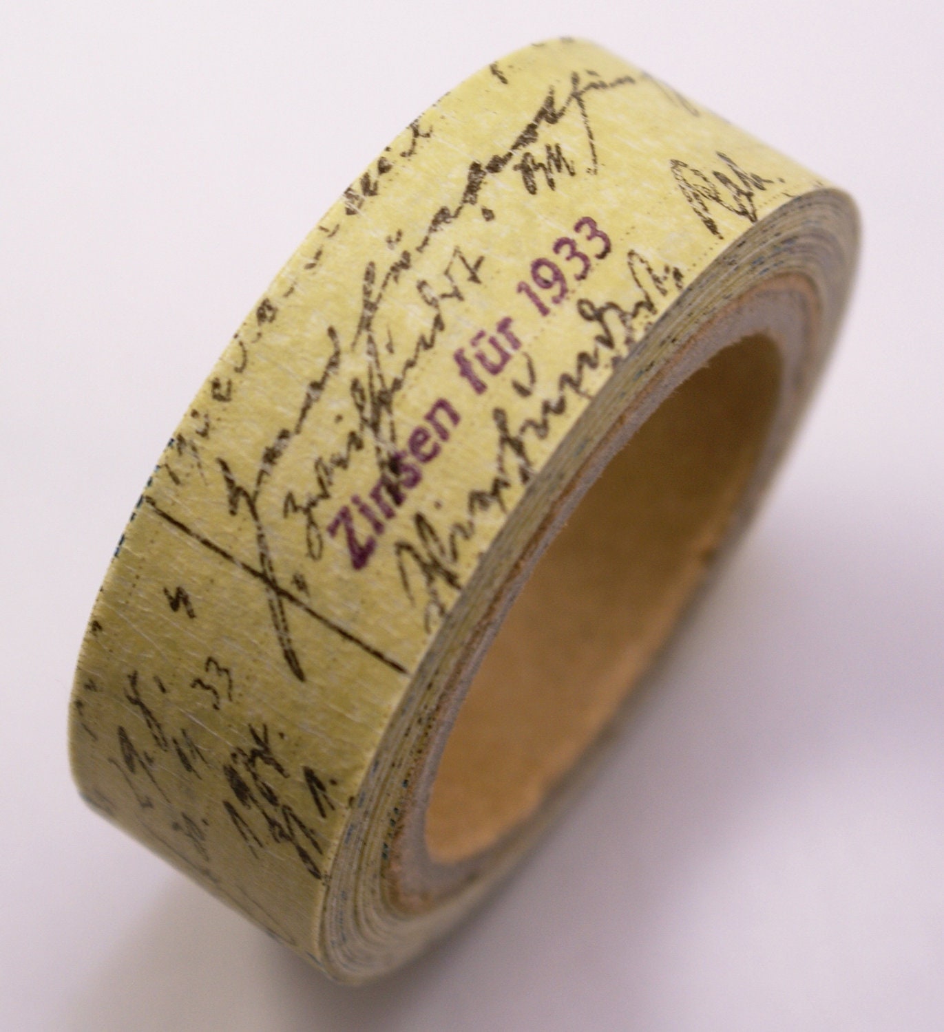 Old Fashioned Account Ledger Crafting Paper Masking Tape - 6 Yards