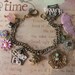 Charlotte Web.vintage assemblage jewelry charm bracelet
