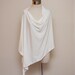 Eco Nursing Cover Nursing Poncho Wrap Shawl Vanilla Bamboo Cotton