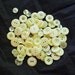 25 plus, Pastel Yellow Button Mix, Pale Yellow Assorted Sizes Crafting Jewelry Collect (b1073 -)