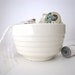 Ironstone Bowl Vintage Creamy White from AllieEtCie