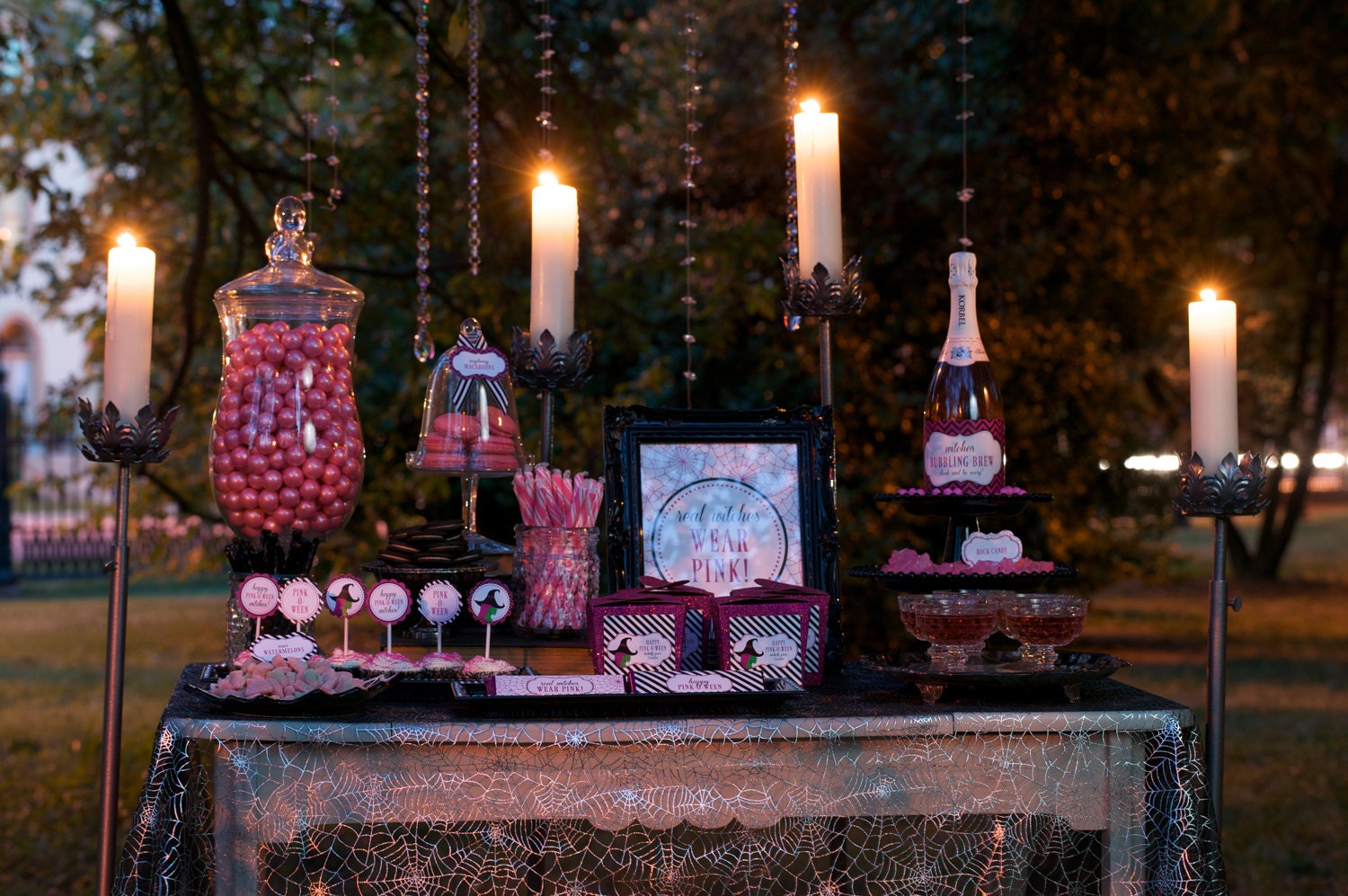Real Witches Wear Pink - PINK-O-WEEN - Full Printable Collection by Flair Designery as seen on Hostess with the Mostess Il_570xn