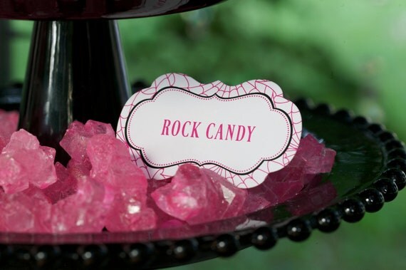 Printable Food Labels - Real Witches Wear Pink by Flair Designery as seen on Hostess with the Mostess Il_570xn