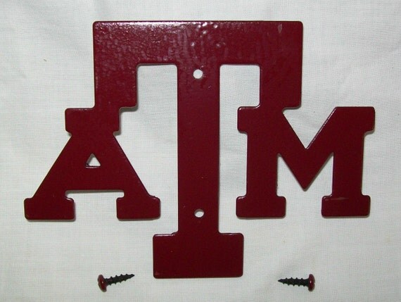 Items similar to Texas A&M Aggie Metal Cut Out Plaque Logo Sign Aggies