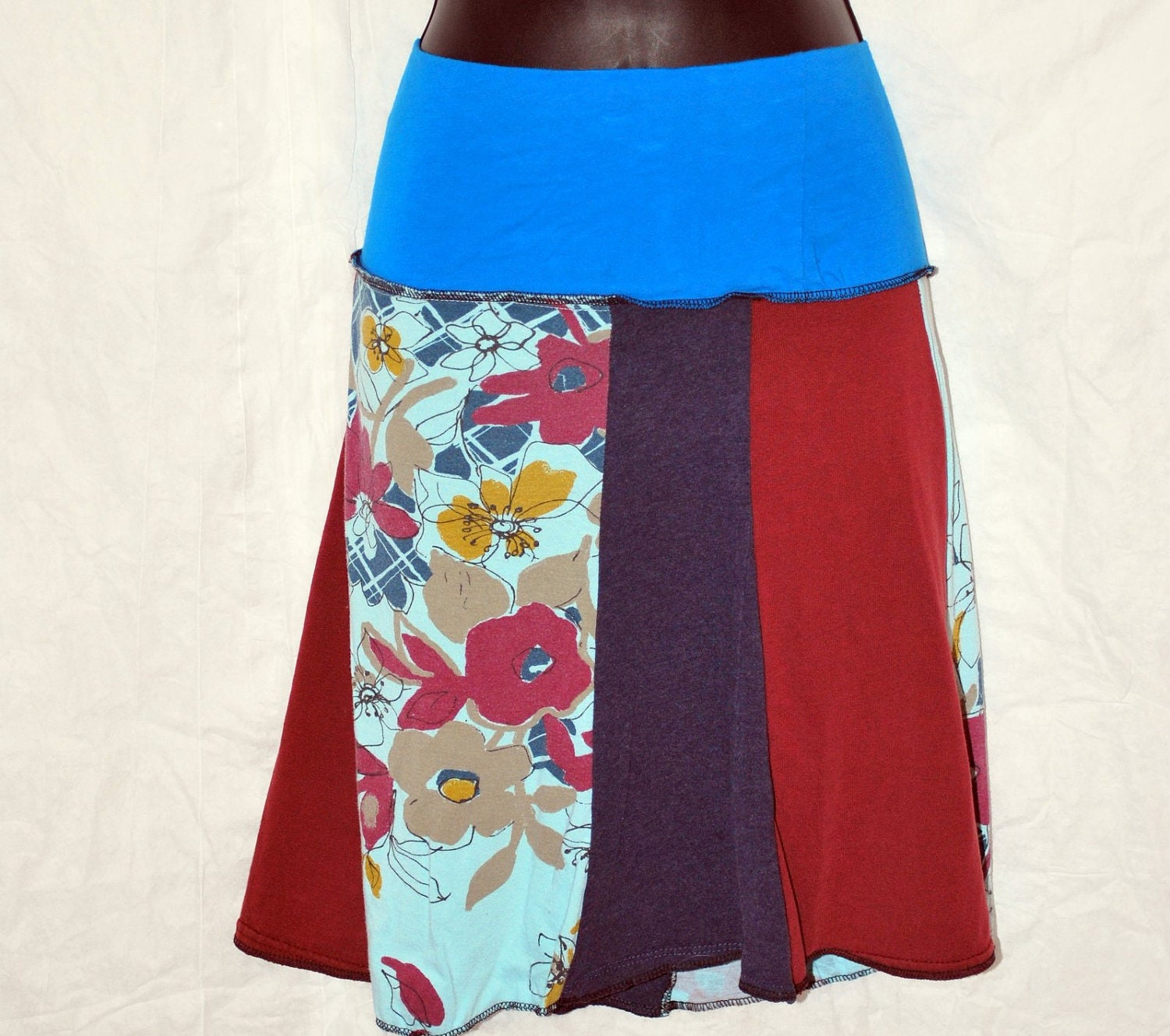 floral tee shirt skirt