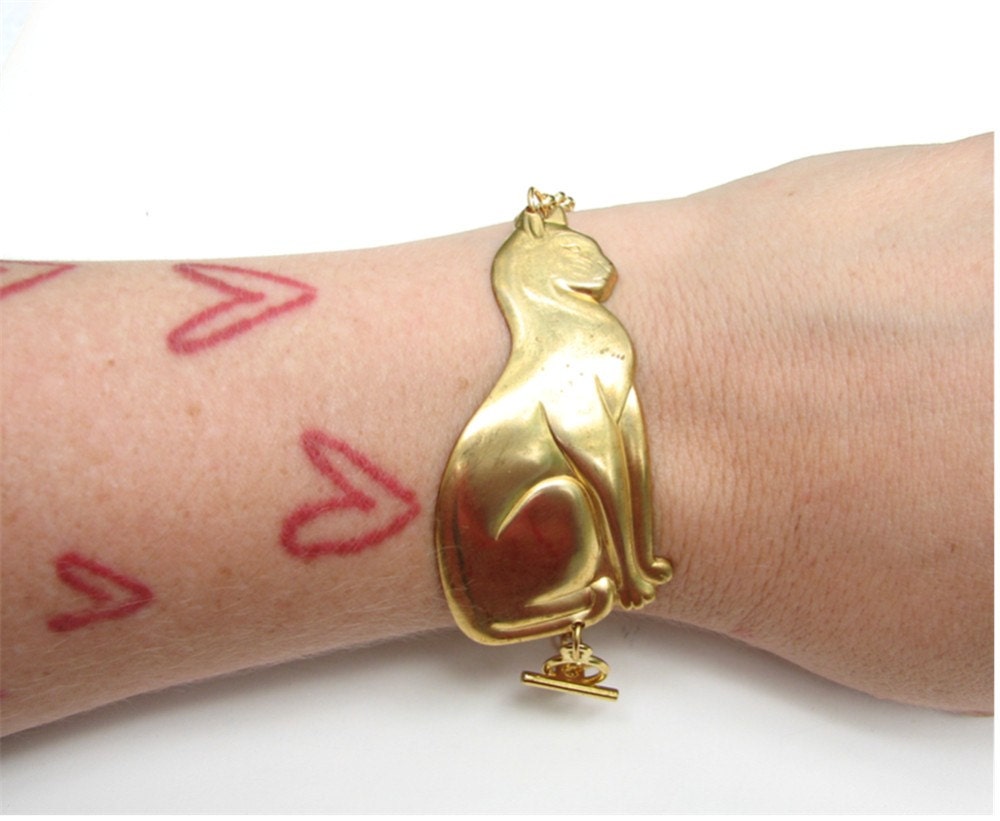 cat bracelet - feline jewelry