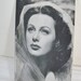 Vintage Movie Star Hedy Lamarr Photo Vintage 1940s Movie Star Glamour Girl Studio Photo Card