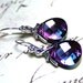 Swarovski Briolette Crystal Earrings in Pink and Aqua - Rose Vitrail Crystals - Swarovski Crystal and Sterling Silver - Free Shipping