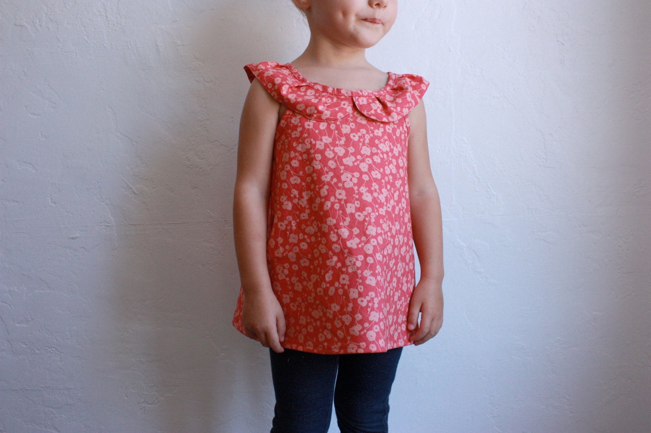roundabout blouse / pdf sewing pattern 12 months to 5t
