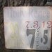 Birth Announcement Hand Painted Distressed Sign