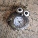 Brass Owl Quartz Pocket Watch Pendant Necklace