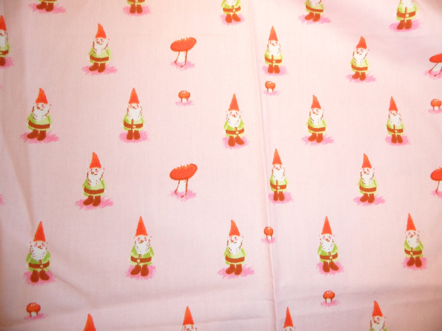 Heather Ross Munki Munki Pink Gnomes XL leg panel