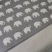 15" Macbook or Laptop bag with handles and detachable shoulder strap- Gray elephant -Ready to ship
