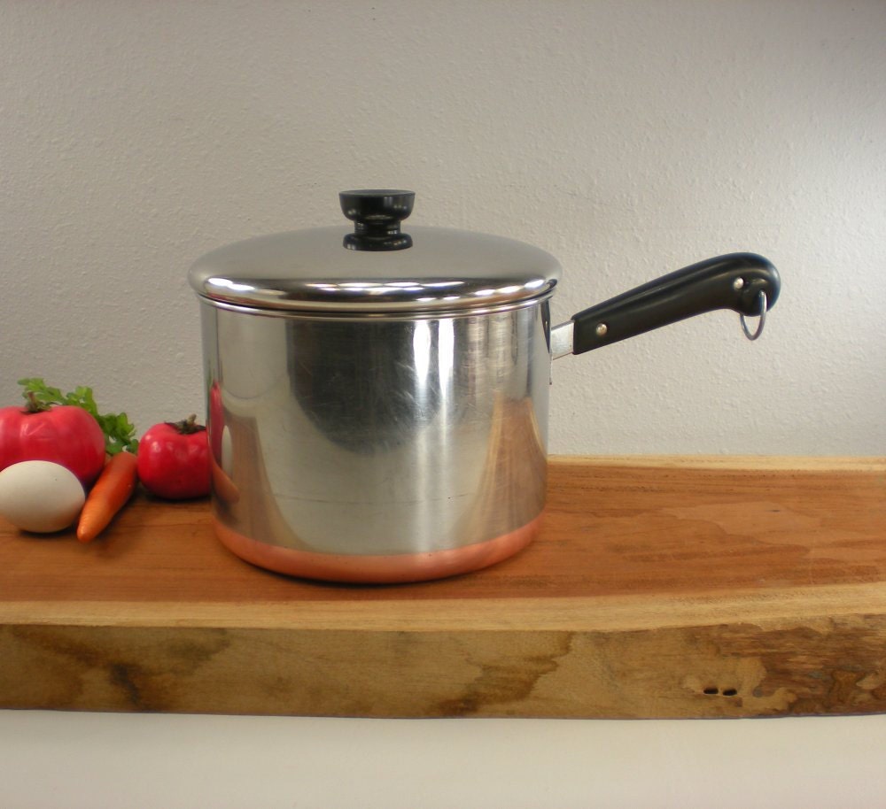 Revere Ware Large 5 Qt Saucepan Pot with Lid by oldetymestore