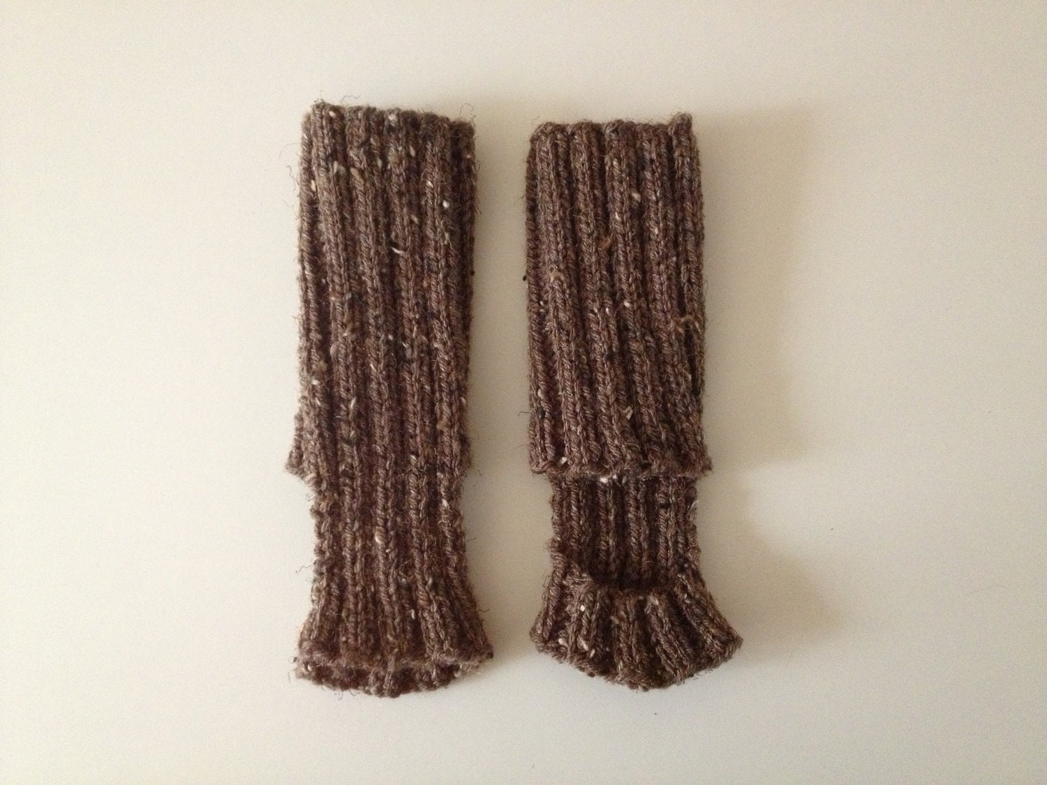 Yoga socks no. 02 - pumpernickel brown - mini leg warmers - ready to ship