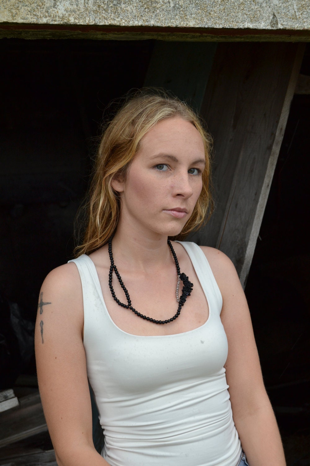 Black art necklaces