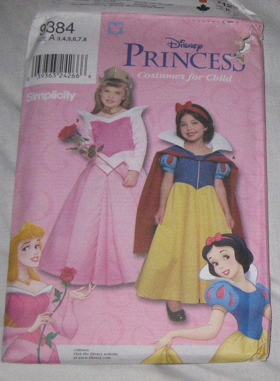 Disney Princess Costume Pattern Simplicity by PeoniesAndPaper