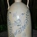 Ceramic Stoneware Jug Cobalt Blue Double Handle