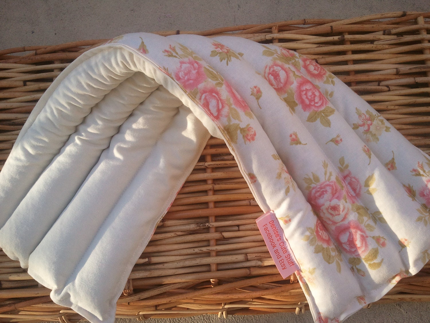 Lavender (France) Microwavable Heating Pad 7"x20" - Floral Tea Party